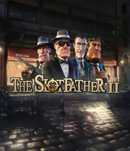 Dive into the shadowy world of The Slotfather 2 slot by Betsoft, highlighting four iconic mafia characters set against a shadow-lit urban backdrop. This image depicts the dramatic essence of the mafia underworld with its detailed character design and evocative setting. Great for players attracted to mafia stories, offering a thrilling escape. 